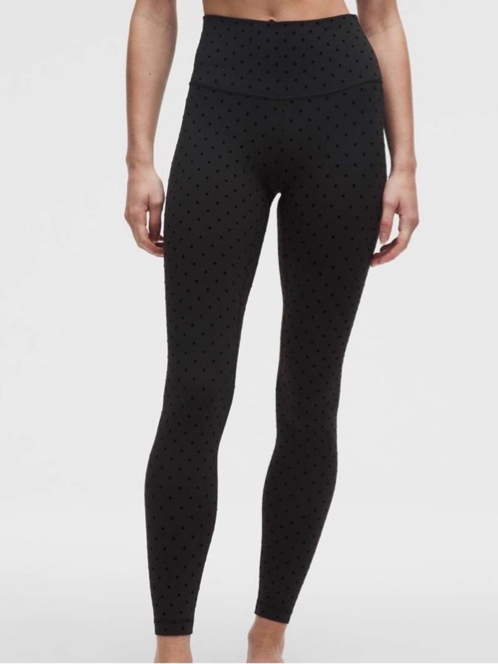 Align High-Rise Pant 28” *Flocked | Black Polka Flock